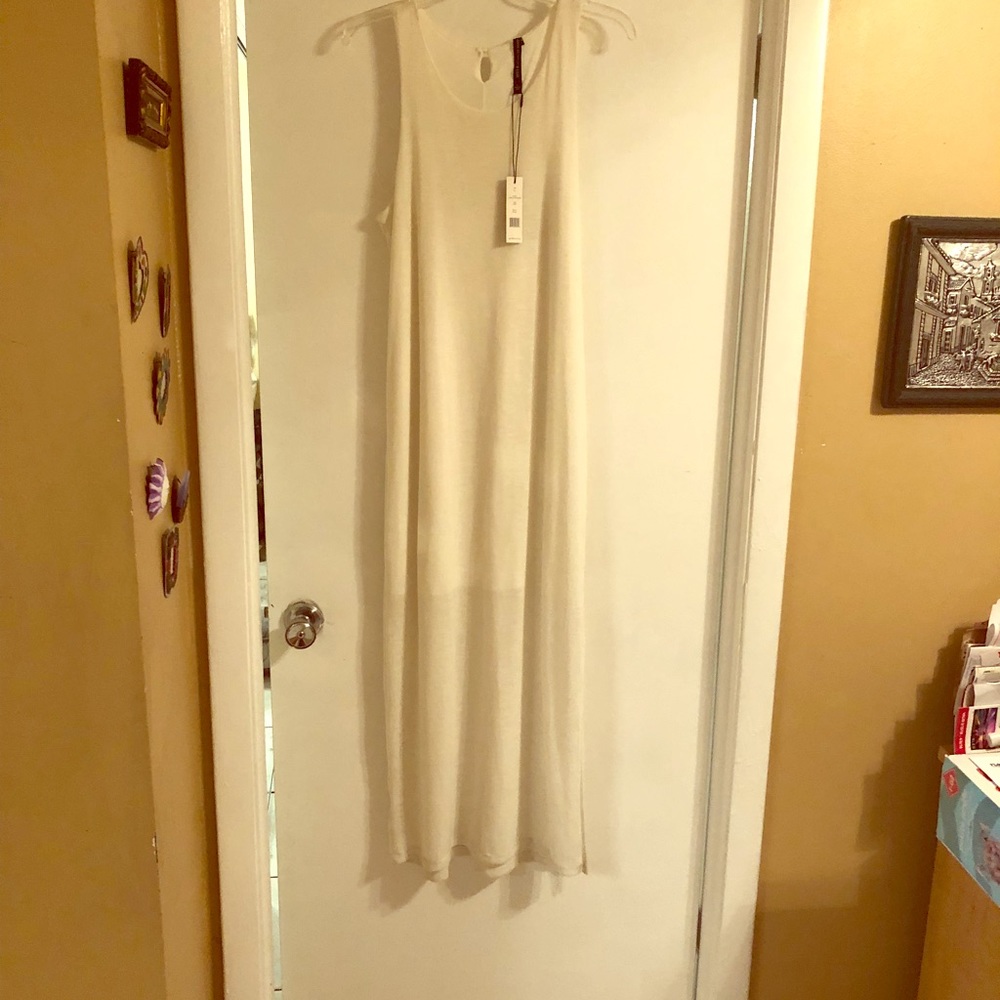 White maxi dress